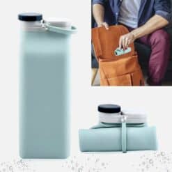 Összecsukható szilikon kulacs 600 ml - BAGADORA®