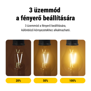 Alternative view of ILLUMI™ TÖLTHETŐ VILLANYKÖRTÉK - 2 DB.