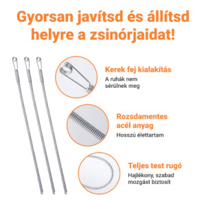 Alternative view of GARMENTFIX™ RUGALMAS ROZSDAMENTES ACÉL KÁBELFŰZŐ – 3 DB