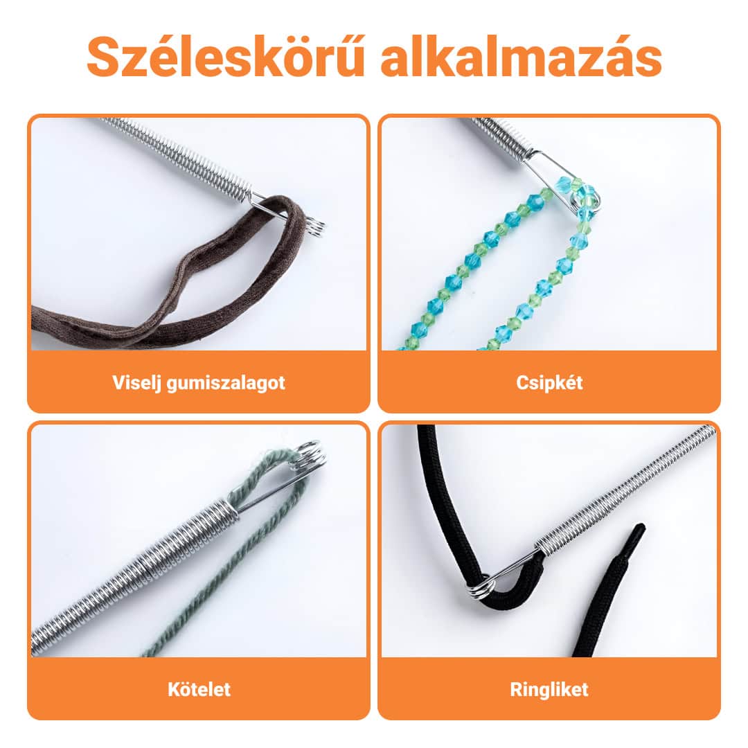 GARMENTFIX™ RUGALMAS ROZSDAMENTES ACÉL KÁBELFŰZŐ – 3 DB - Image 4