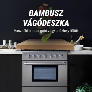 Alternative view of BambooCraft™ - Extra Nagy Bambusz Vágódeszka Levehető Lábakkal