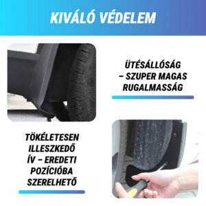 Alternative view of RuggedGuard™ - Puha gumi sárvédő járművekhez - Univerzális 4 darabos készlet autókhoz és SUV-okhoz