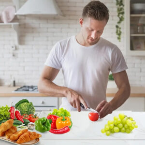 Alternative view of Tavola™ – Akril Vágódeszka Hulladéktartóval és Pultszegéllyel