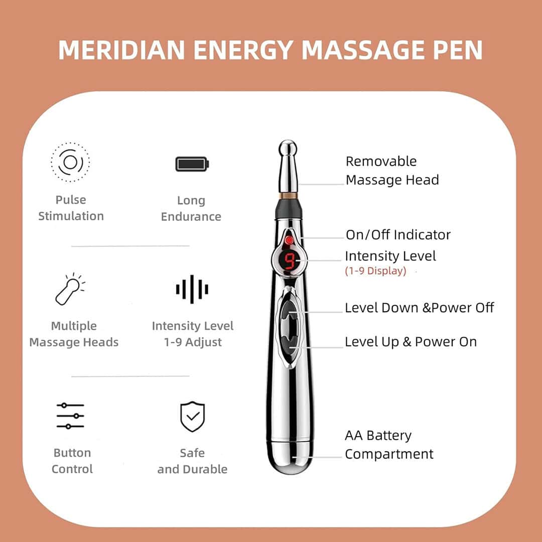 MassagePen™ – 3 az 1-ben Elektronikus Akupunktúrás Masszázstoll - Image 3