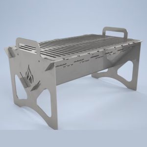 Grillix™ - Hordozható, összecsukható acél grill